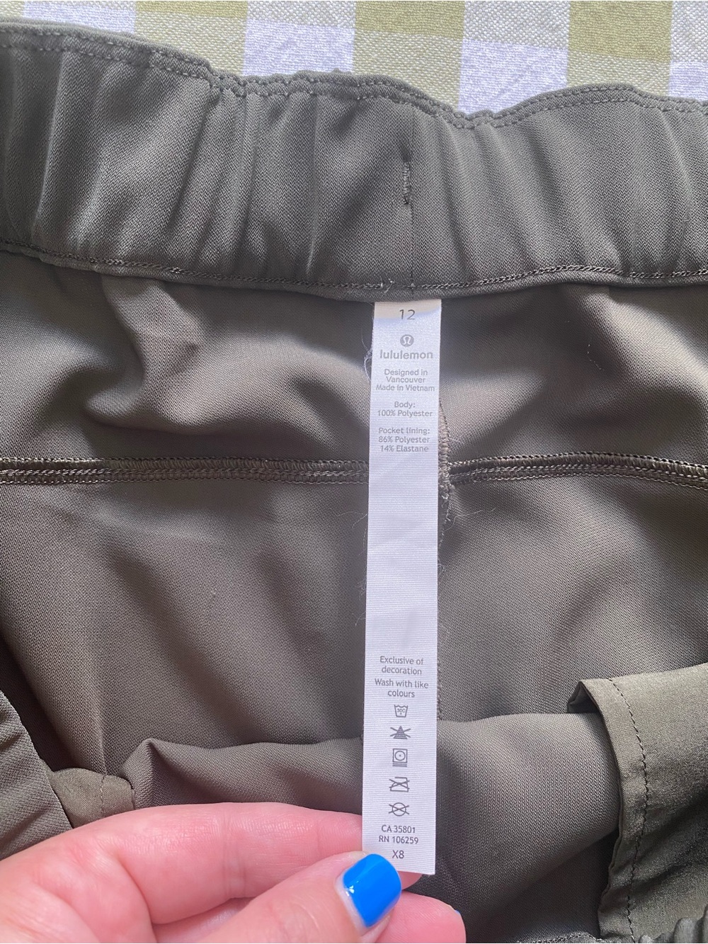 Lululemon Olive Green On The Fly Pant Woven 12 - Picture 13 of 16